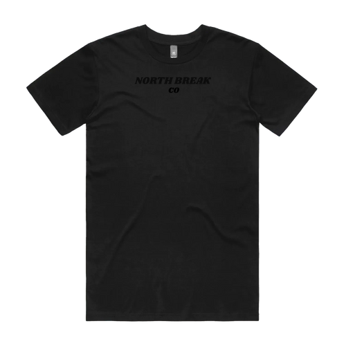 Black front flat lay