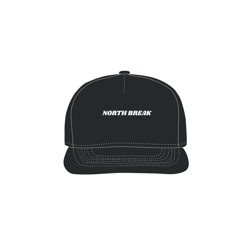 Black front flat lay