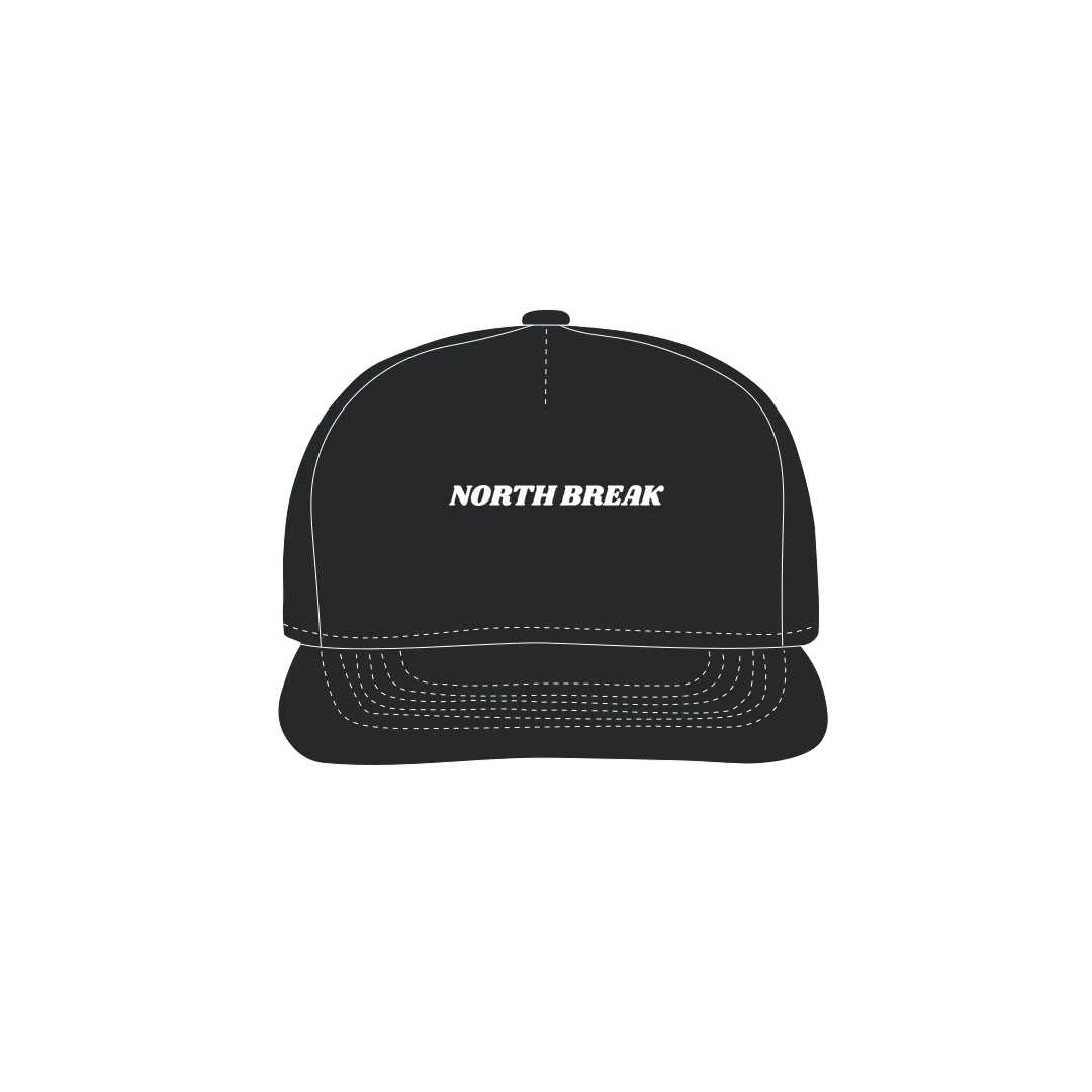 Black front flat lay